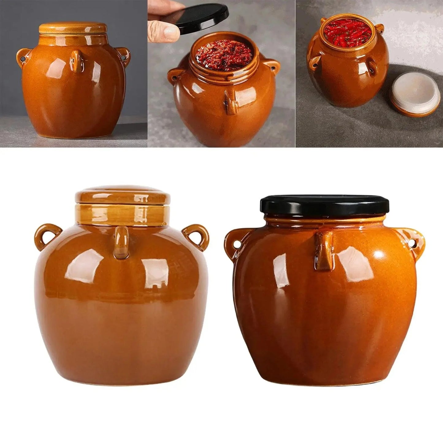 Rynx | Elegant sparkling ceramic storage jar for stylish kitchen decoration