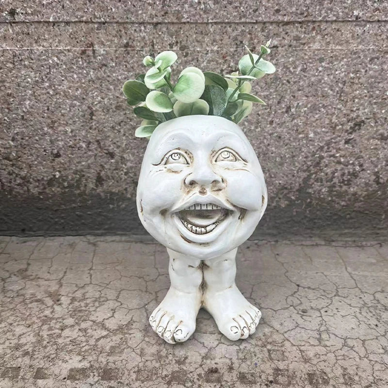 Rynx | FunnyFace Character Plant Pots | Funny Flower Pots with Personality | Indoor & Outdoor Decor