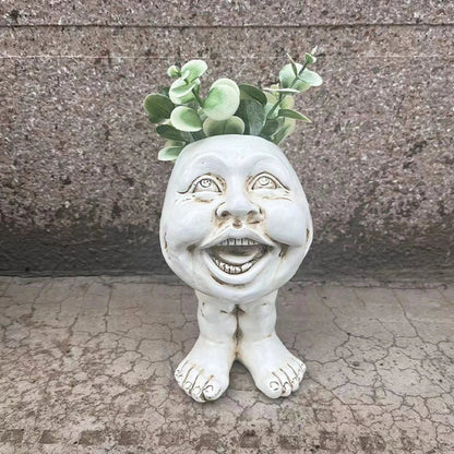 Rynx | FunnyFace Character Plant Pots | Funny Flower Pots with Personality | Indoor & Outdoor Decor