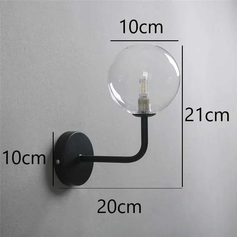 Rynx | NordicLuxe - Glass wall lamp - Modern LED lamp for bedroom and living room
