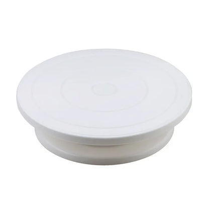 Rynx | Plastic Cake Turntable: Rotating Stable Stand for Baking Decoration - DIY Mold, Anti-Skid Round Cake Table