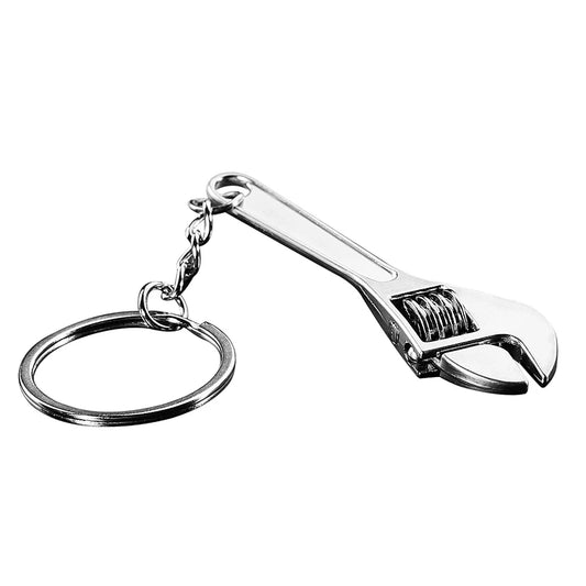 Rynx | 50-Year Perpetual Calendar Keychain - Silver Alloy Key Ring with Keyfob Decoration 8OU9
