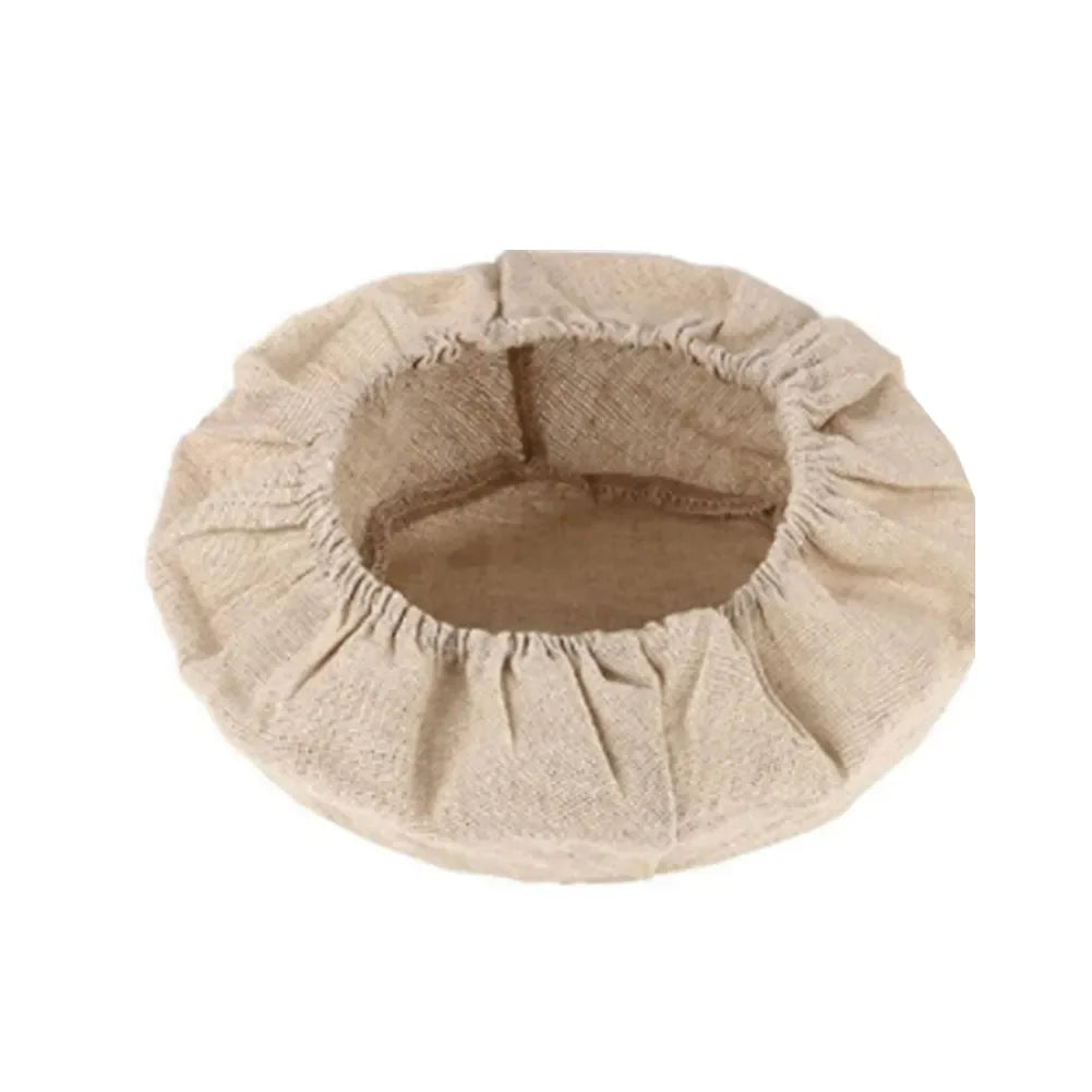 Rynx | Fermented Linen Cloth Cover for Round Rattan Bread Proofing Basket - Bread Dough Banneton Flax Cloth Liner Bag