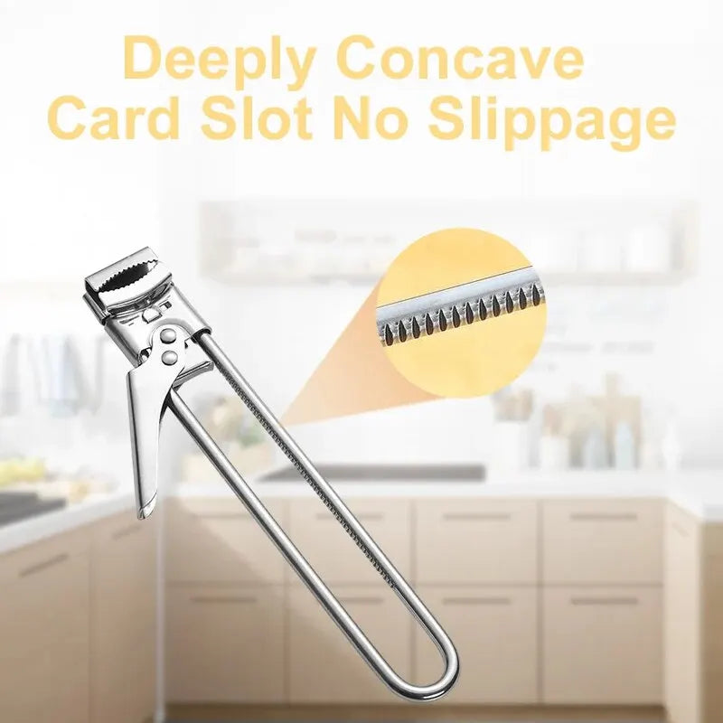Rynx | Adjustable Stainless Steel Can Opener | Non-Slip Bottle Opener | New Kitchen Tool
