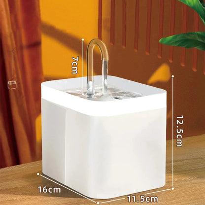 RYNX | Ultra-Quiet Pet Water Fountain With Smart Filtration - 1.5 L Stainless Steel