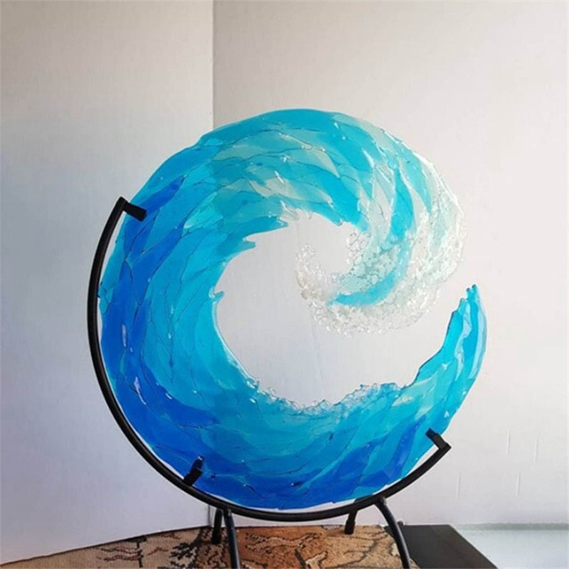Rynx | WaveFlow artistic glass art of the majestic sea
