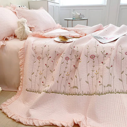 Rynx | embroidered throw blanket