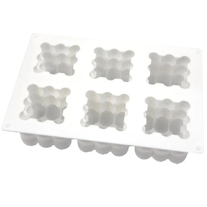 Rynx | 6 Cavity Large Bubble Silicone Mold – Candle, Mousse Cake, Chocolate, & Aromatherapy Soap Making Supplies for Home Decor