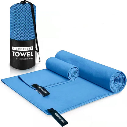 Rynx | Quick-Drying Sports Towel | Swimming Gym Fitness Camping Running Beach Towels | Blue Grey Green Orange