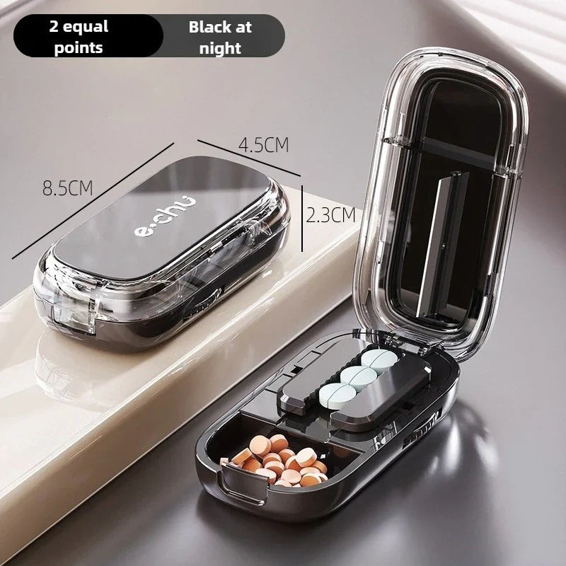Rynx | Pocket Size Dustproof Pill Cutter Organizer