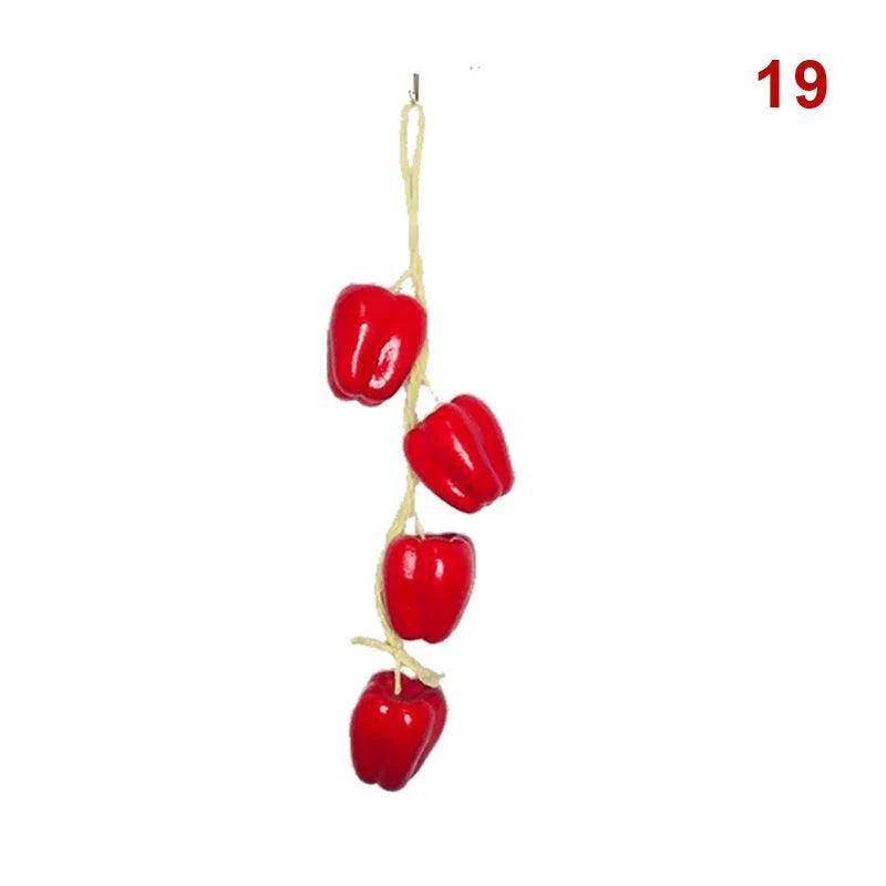 Rynx | Realistic Hanging Foam Fruit and Seafood Decoration for Home and Event Enhancement