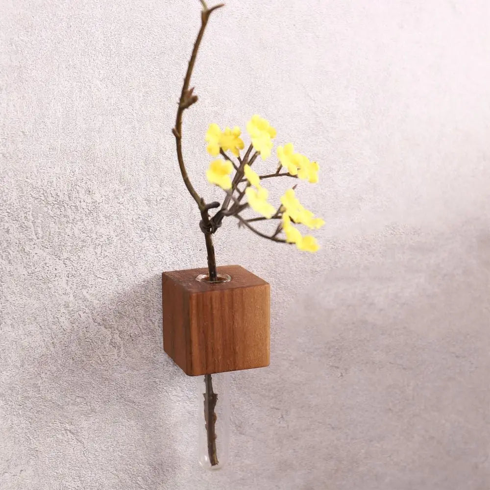 Rynx | Wooden Magnetic Flower Tube Vase