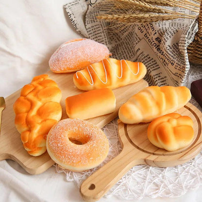 Rynx | Playful PU Bread Stress Ball - A Fun and Functional Decorative Piece for Stress Relief