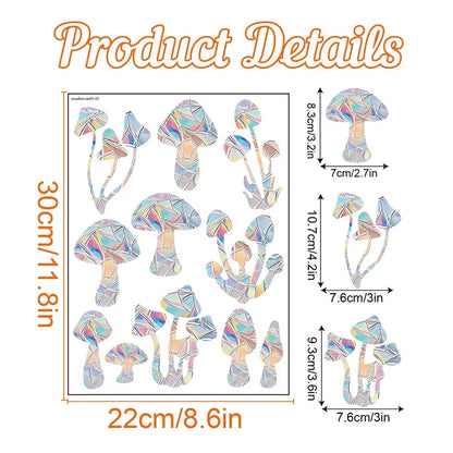Rynx | PVC Rainbow Suncatcher Window Stickers | Cat Butterfly Prism Glass Wall Decal | Home Kids Bedroom Decoration