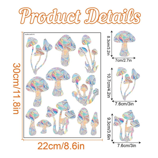 Rynx | PVC Rainbow Suncatcher Window Stickers | Cat Butterfly Prism Glass Wall Decal | Home Kids Bedroom Decoration