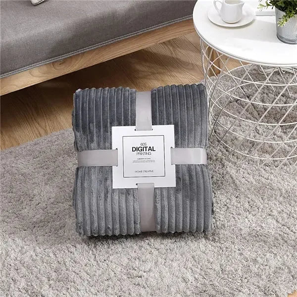 Rynx | Soft Ribbed Plush Blanket