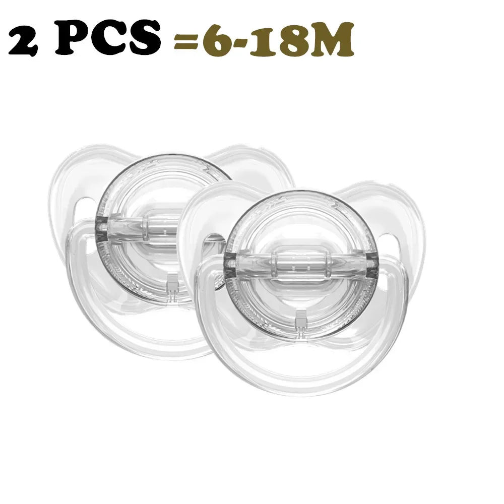 Rynx | Transparent Baby Pacifier (2 Pieces) Food Safe