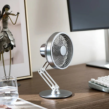 Rynx | Height-Adjustable Stand Compact Turbo Mini Desk Fan