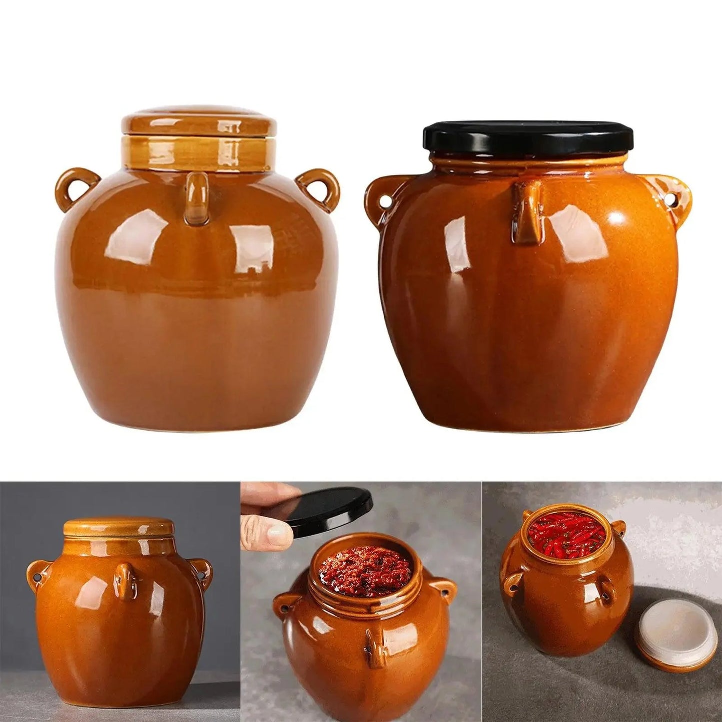Rynx | Elegant sparkling ceramic storage jar for stylish kitchen decoration