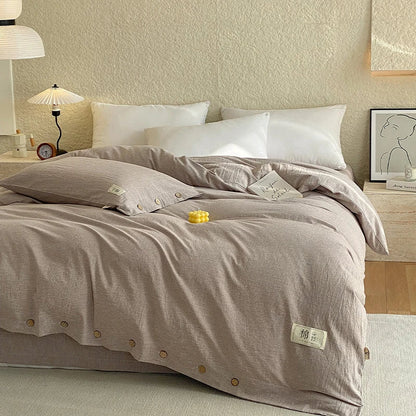 Rynx | 100% Cotton Duvet Cover Stripes Bedspread Skin-friendly Bedding Comforter Cover High-quality Duvet Cover duvet cover