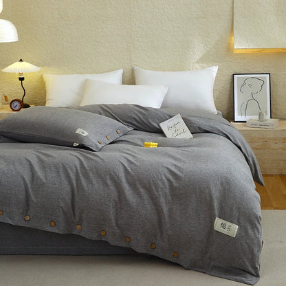 Rynx | 100% Cotton Duvet Cover Stripes Bedspread Skin-friendly Bedding Comforter Cover High-quality Duvet Cover duvet cover