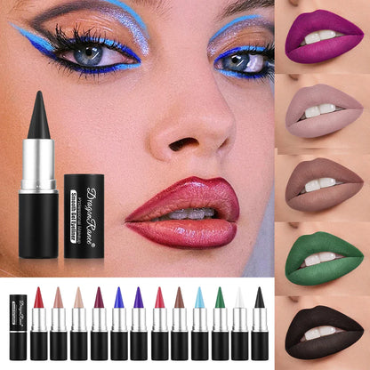Rynx | Matte lip liner, long-lasting and durable, automatic twist wax structure, suitable for all skin types, multifunctional, suitable for eyeliner, holiday party lipstick