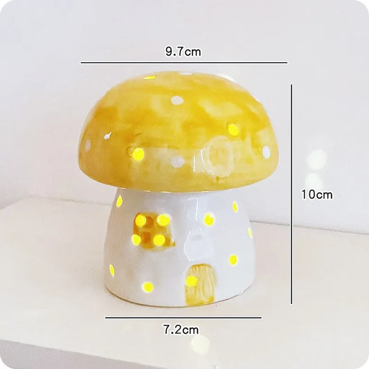 Rynx | Dreamy Mushroom Shape Ceramic Bedside Lamp