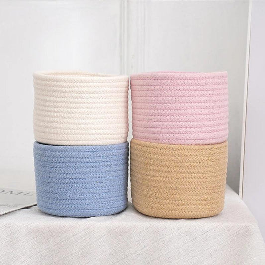 Rynx | Stylish hand-woven cotton rope basket for home organization and storage