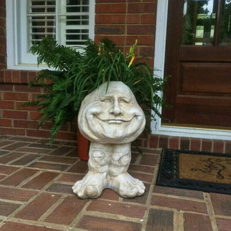 Rynx | FunnyFace Character Plant Pots | Funny Flower Pots with Personality | Indoor & Outdoor Decor