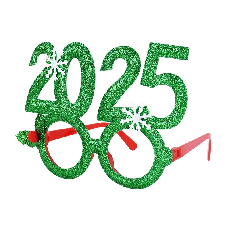 Rynx Christmas Photo Props Glasses Frames Headband Kids Adults New Year's Headwear Christmas Party Decoration Navidad Gift