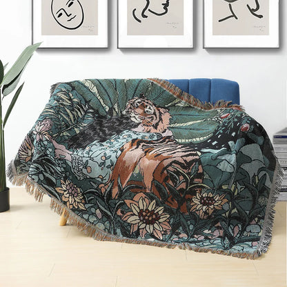 Rynx | Boho Garden Flower Blanket