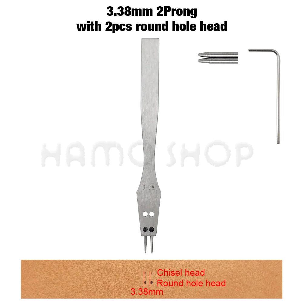 Rynx | Premium Replaceable Round Chisel Tool Set for Leatherworking