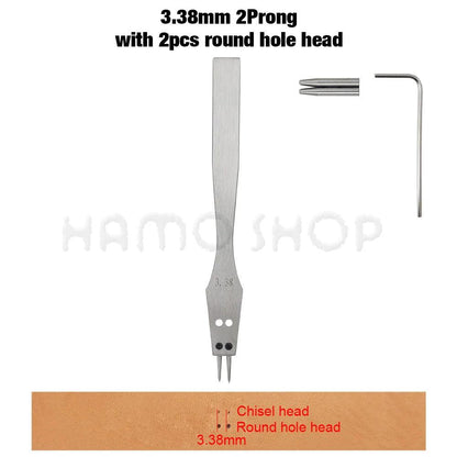 Rynx | Premium Replaceable Round Chisel Tool Set for Leatherworking