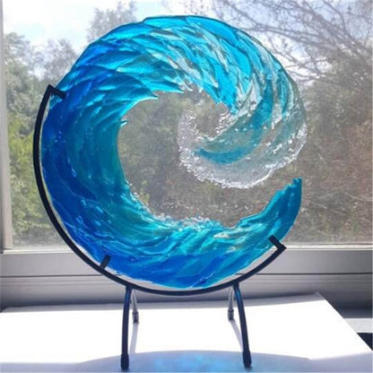 Rynx | WaveFlow artistic glass art of the majestic sea