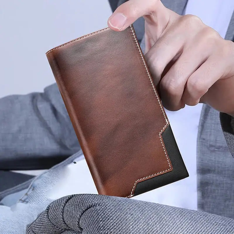 Rynx | Slim Vintage Wallet – Durable Synthetic Leather, cleverly organized
