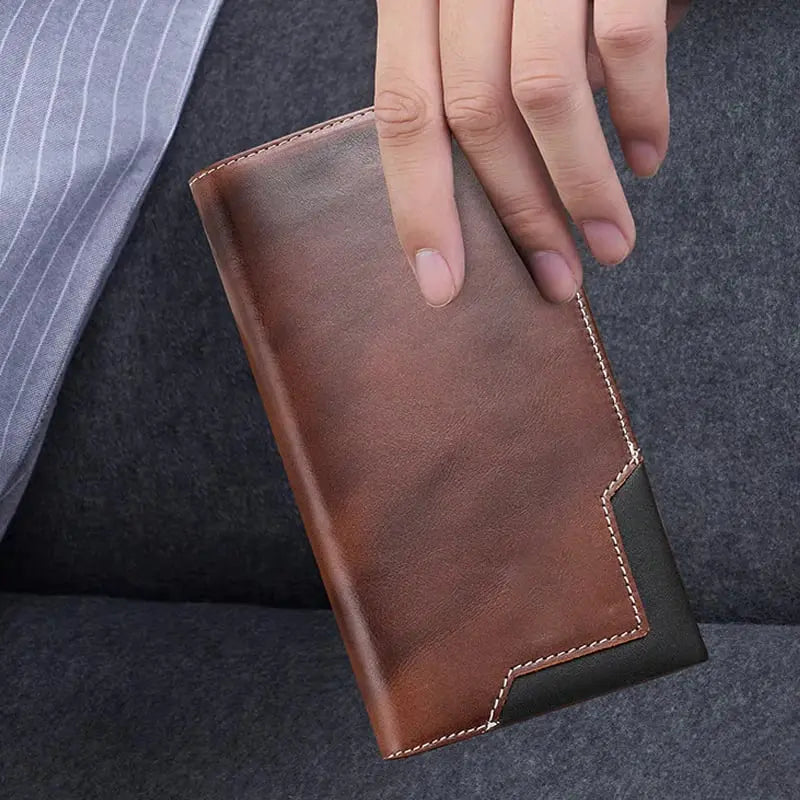 Rynx | Slim Vintage Wallet – Durable Synthetic Leather, cleverly organized