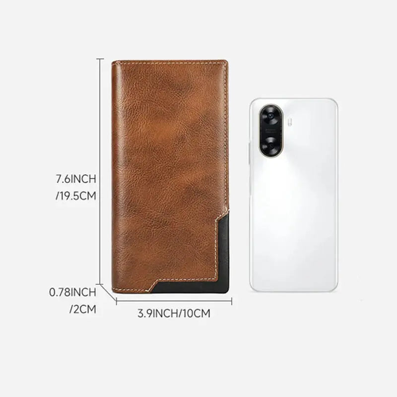Rynx | Slim Vintage Wallet – Durable Synthetic Leather, cleverly organized