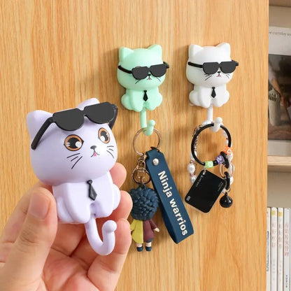 Rynx | Key hook cat with sunglasses – Stylish for hallway & kitchen