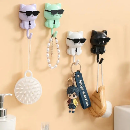 Rynx | Key hook cat with sunglasses – Stylish for hallway & kitchen
