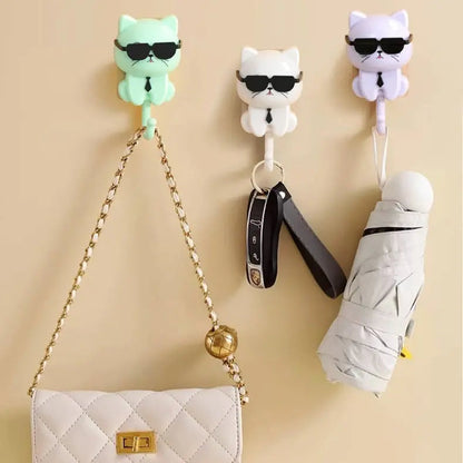 Rynx | Key hook cat with sunglasses – Stylish for hallway & kitchen