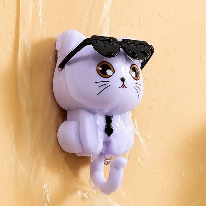 Rynx | Key hook cat with sunglasses – Stylish for hallway & kitchen
