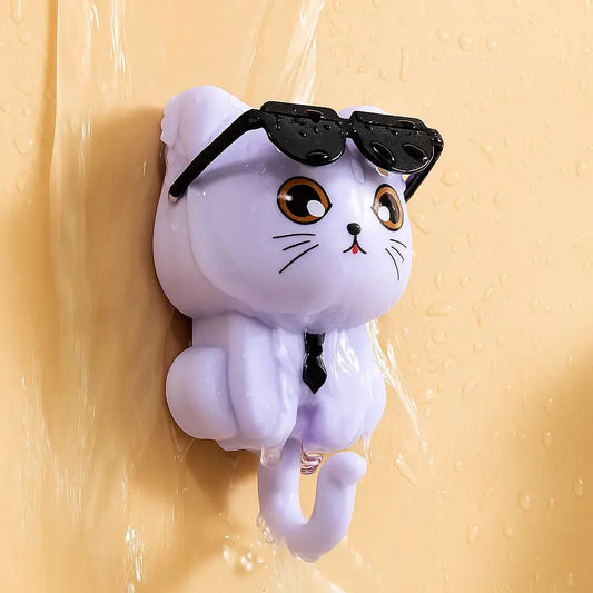Rynx | Key hook cat with sunglasses – Stylish for hallway & kitchen