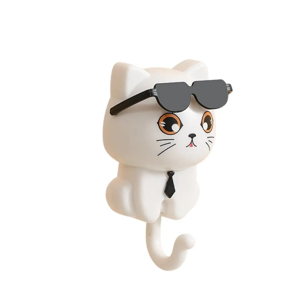 Rynx | Key hook cat with sunglasses – Stylish for hallway & kitchen