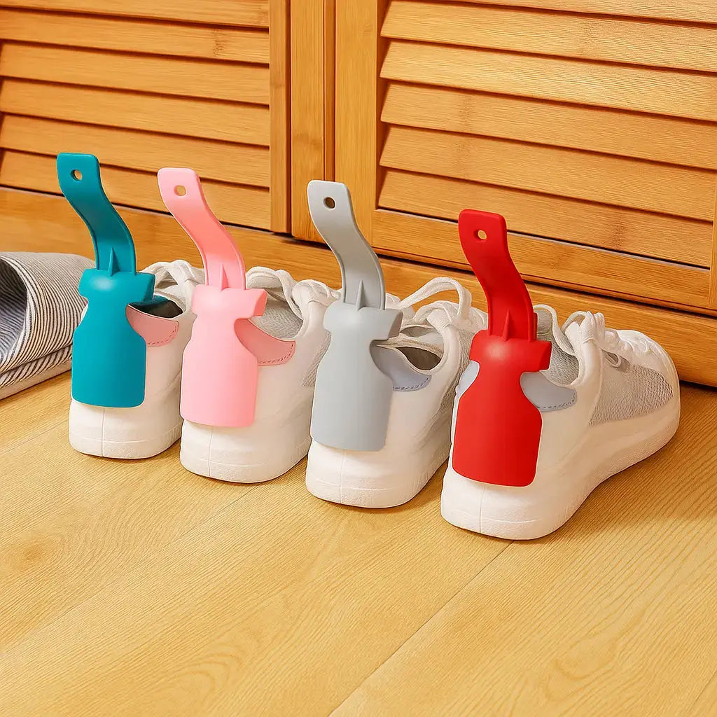 Rynx | Shoe horn with holding clip – Ideal for seniors, children & pregnant women