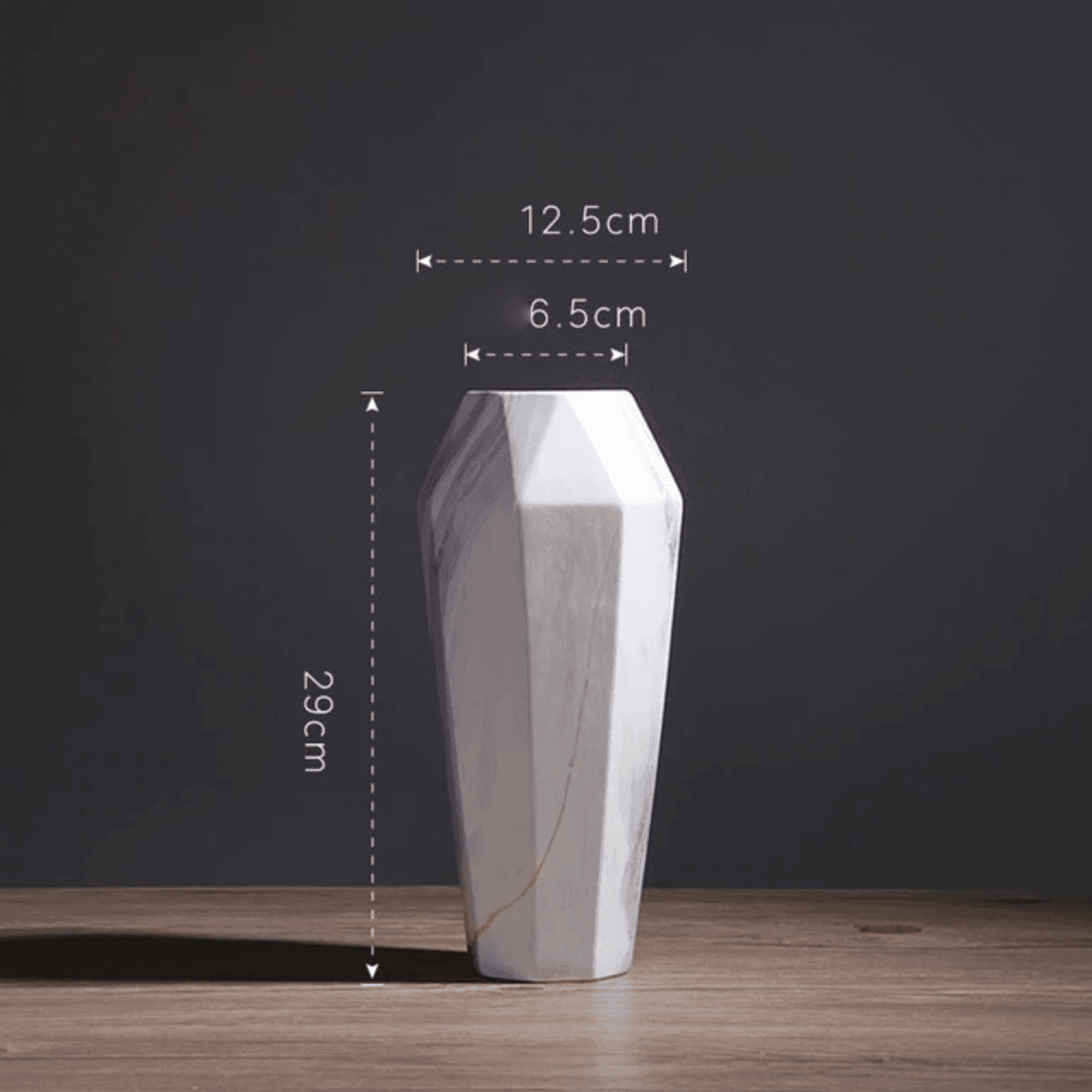 Rynx | GeoMarble Geometric Marble Vases | Timeless Design | High-Quality Decoration | Perfect for Home