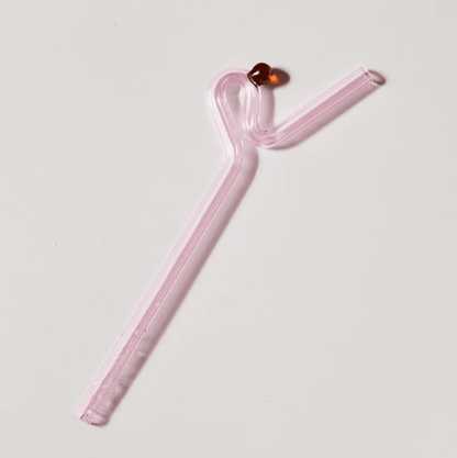 Rynx | GlassLuxe Twist Glass Straw Set | Colorful Drinking Straws | Sustainable & Reusable | For Cocktails & Smoothies