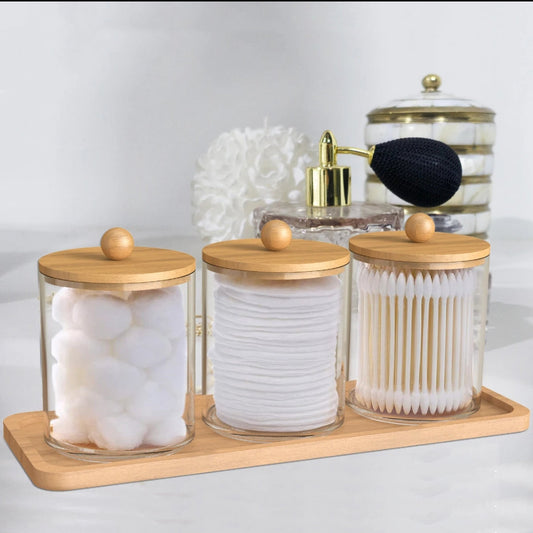 Rynx | Acrylic Organizer with Bamboo Lids