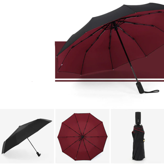 RYNX | Windproof Storm Umbrella Dark red