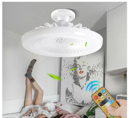 Rynx | LED Ceiling Light 360° Rotation 6500k with Fan & Remote Control