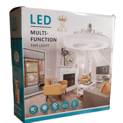 Rynx | LED Ceiling Light 360° Rotation 6500k with Fan & Remote Control